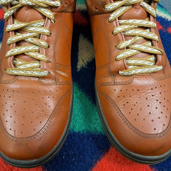 Nike Dunk Low 1 Piece Brown “Pony” Spanish Moss Laser Men Size 9.5 - Picture 12 of 15